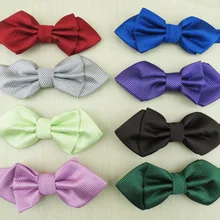 3 шт./лот) галстук-бабочка для молодых людей/Полиэстеровая небольшая решётка desgin/30 видов цветов с острыми углами и бантом