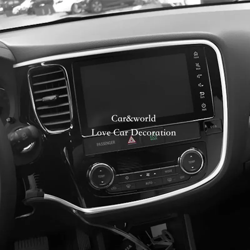 Аксессуары для Mitsubishi Outlander 2016 2017 интерьерный центр интерьерная панель отделка