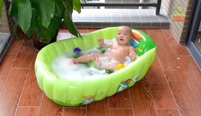 Aufblasbare Badewanne Babybadewanne Kinder Falten Waschbecken Swimming Pool 