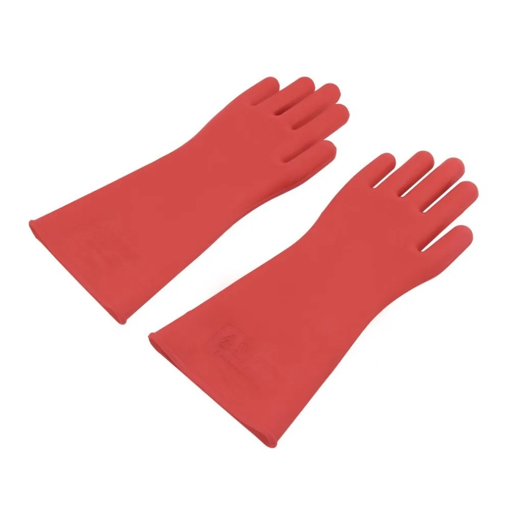 12кв Высоковольтные электрические изоляционные перчатки резиновые защитные перчатки электрика 40 см аксессуары рабочие перчатки