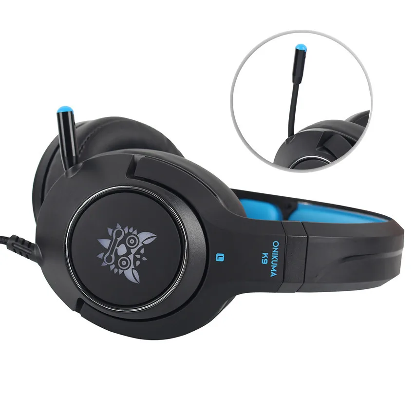 ONIKUMA K9 PS4 гарнитура casque PC Стерео Игровые наушники с микрофоном дышащая подсветка