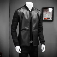 AILOOGE Top Quality Coat 2017 New White Duck Winter Jackets Parka Men Fashion Stand Collar Solid Slim Fit Casual Men Coats Hot