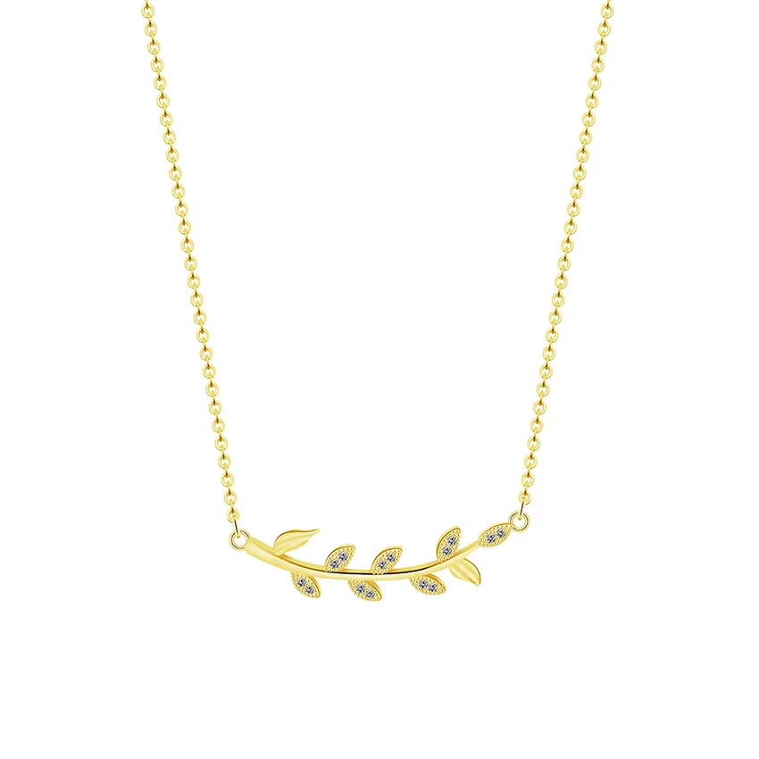

ACEBFEET New Tree Leaves Pendant Necklaces Gold Silver Color Chain Branch Leaf Choker Necklace For Women Jewelry Collar Colar