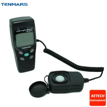 Цифровой светильник измеритель уровня 200000 люкс измерительный Белый светодиодный Люксметр TENMARS TM-201L