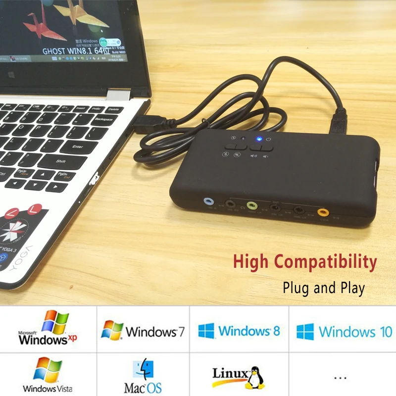 USB2.0 7 1 Звуковая карта добавить на картах Cmi 6206 Чипсет с SPDIF и USB кабель удлинитель