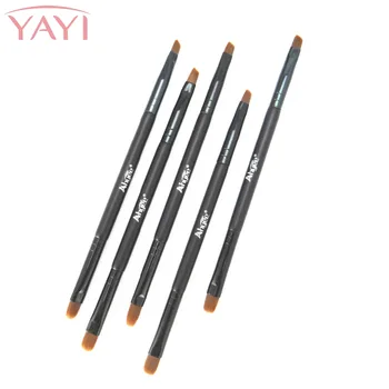 

Newly 5 PCS Fashion Women Dual End Double Black wood Head Makeup Tool Eye Brow Makeup Brush & Lipstic Brush