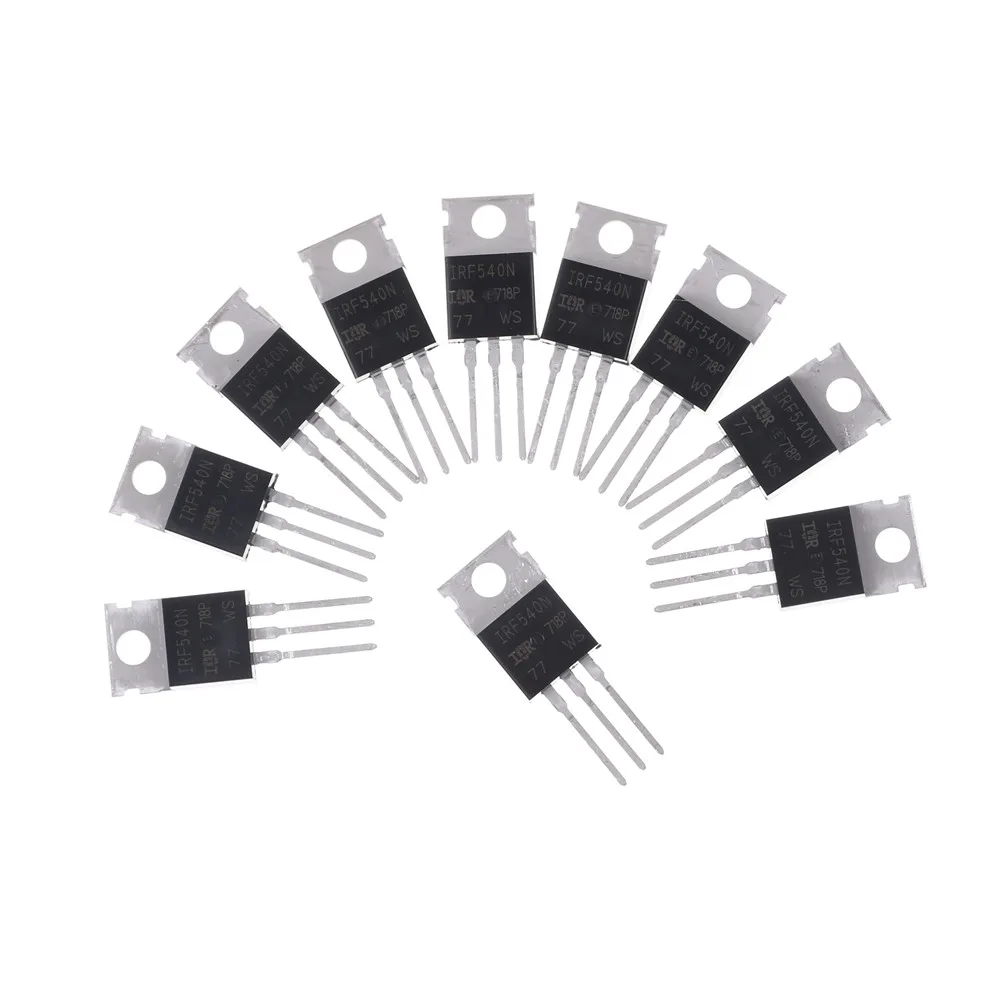 Новые и оригинальные мощные МОП-транзисторы IRF540N TO-220 IRF540NPBF TO220 IRF540 IC 33A 100 в оптом |