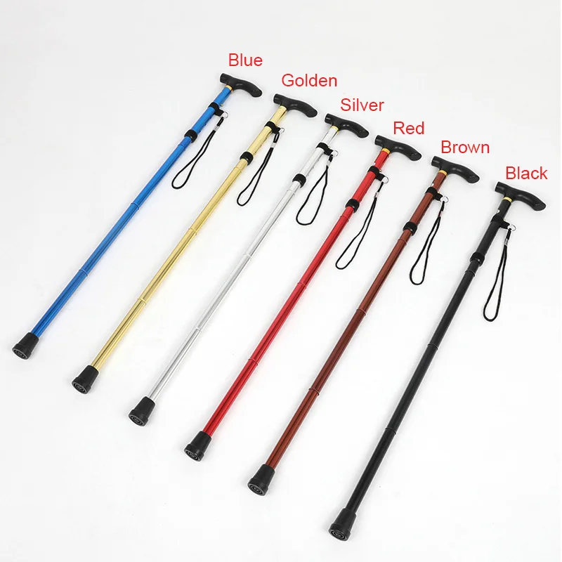 Bastón de senderismo Trekking ultraligero 4 secciones bastones ajustables aleación de aluminio bastones plegables YS-BUY Bastón de senderismo Trekking ultraligero 4 secciones bastones ajustables aleación de aluminio bastones plegables YS-BUY