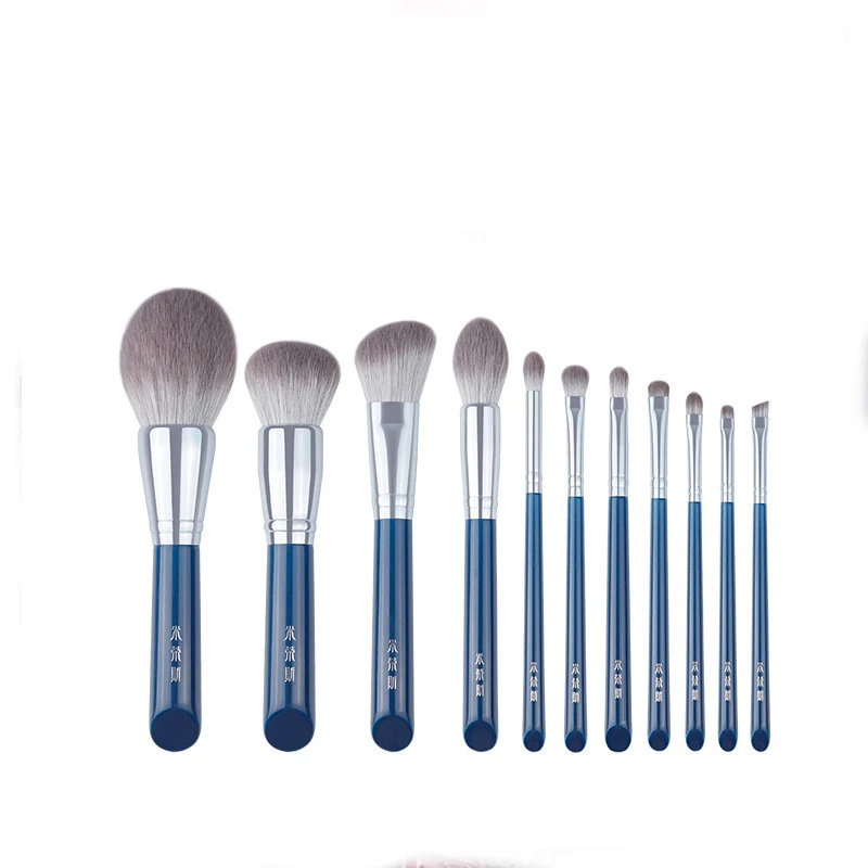 Online Mode Hohe Qualität Gesicht Mix Eye Make Up Pinsel Set 11 Pack Lidschatten Erröten Foundation Augenbrauen Pinsel Professionelle Schönheit Werkzeuge