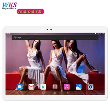 Free shipping 10 inch tablet PC Android 7.0 Phone call 3G 4G LTE 10 core RAM 4GB ROM 64GB 1920×1200 IPS GPS Dual SIM tablets Pcs