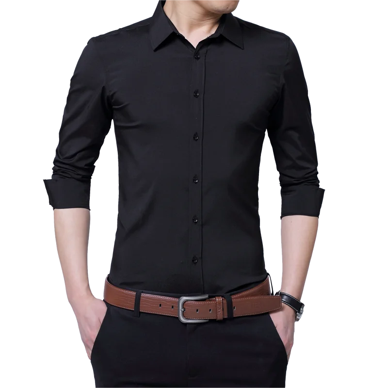Brand Shirts Men 2018 High Quality Men Shirt Long Sleeved Classical