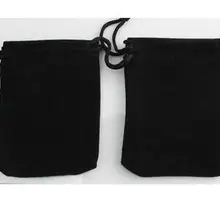 60 шт. черные бархатные сумочки, ювелирные сумки, 10X12 см идеально подходят для ювелирных изделий, свадебных сувениров и подарочной упаковки высокого качества
