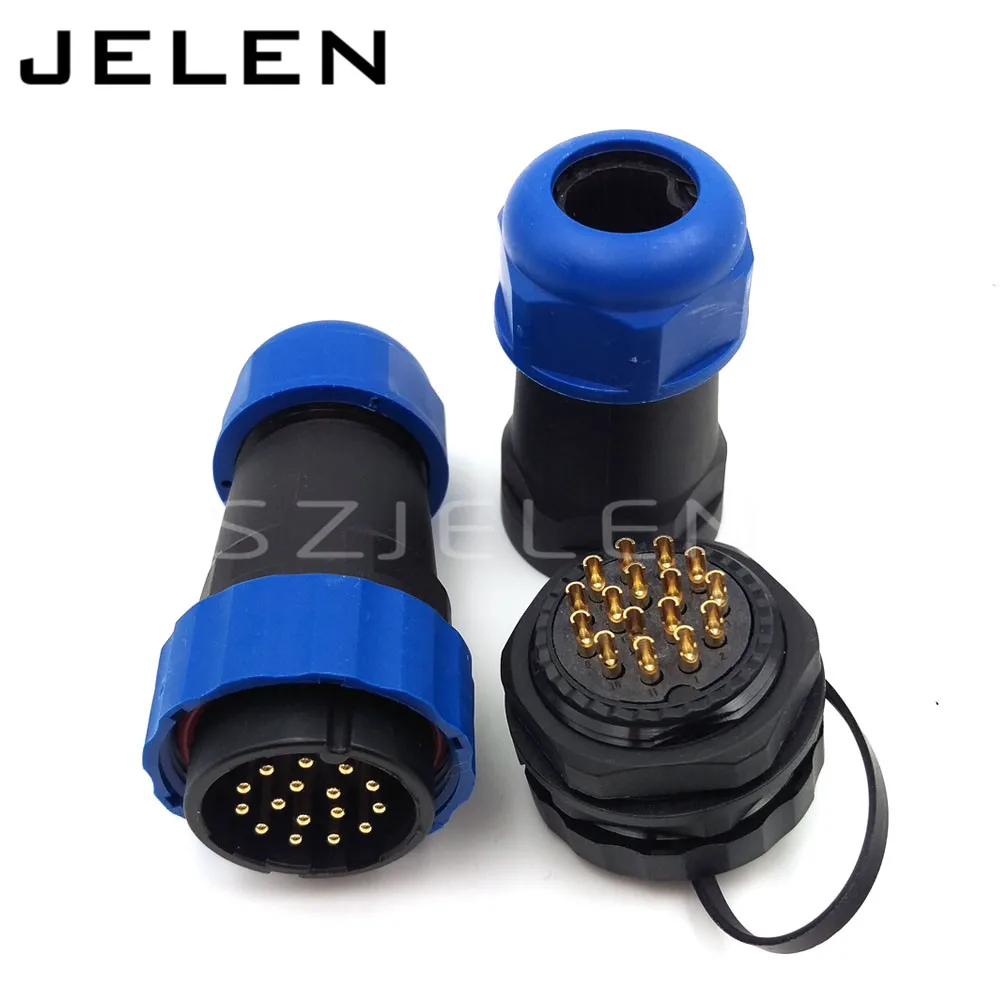  SD28TP-ZM 16 pin waterproof connector IP67 Industrial machinery automation power cable connector 16