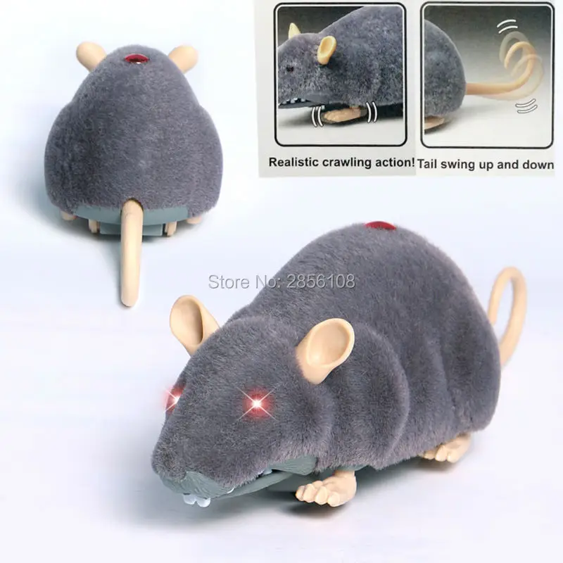 Brinquedo do Gato Simulação de Controle Brinquedo do Gato de Estimação Controle Remoto Infravermelho Mouse Pelúcia Mouseelectronic rc Ratos de Estimação Brinquedo 2ch 2 High Quality Brinquedos e hobbies