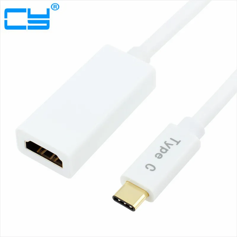 USB 3 1 Type C To HDMI Cable Adapter Supports UHD 4K HDTV For Macbook 12in
