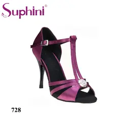 Suphini/бесплатная доставка, новое поступление, танцевальная обувь фиолетового вечерние цвета, женская обувь для вечеринки, ужина, выпускного