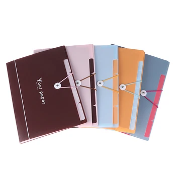 

A4 Organizer Paper Holder Office School Supplies 5 Grid Document Bag File Folder Expanding Wallet Portable Bag