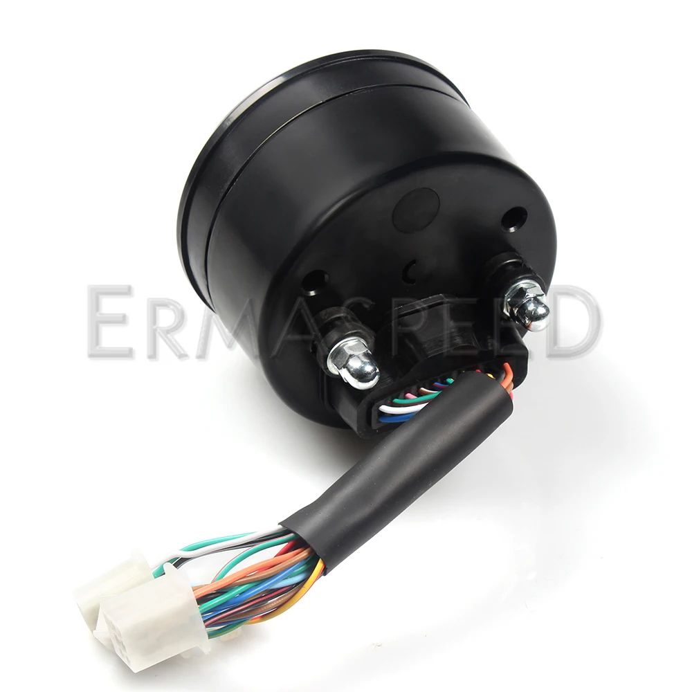 Velocímetro da Motocicleta Odômetro para Yamaha Digital Universal Impermeável Rpm 8-18 v Engrenagem Tacômetro Medidor Nmax Xmax Aerox Lcd 12000 8 Lcd digital velocímetro da motocicleta universal impermeável