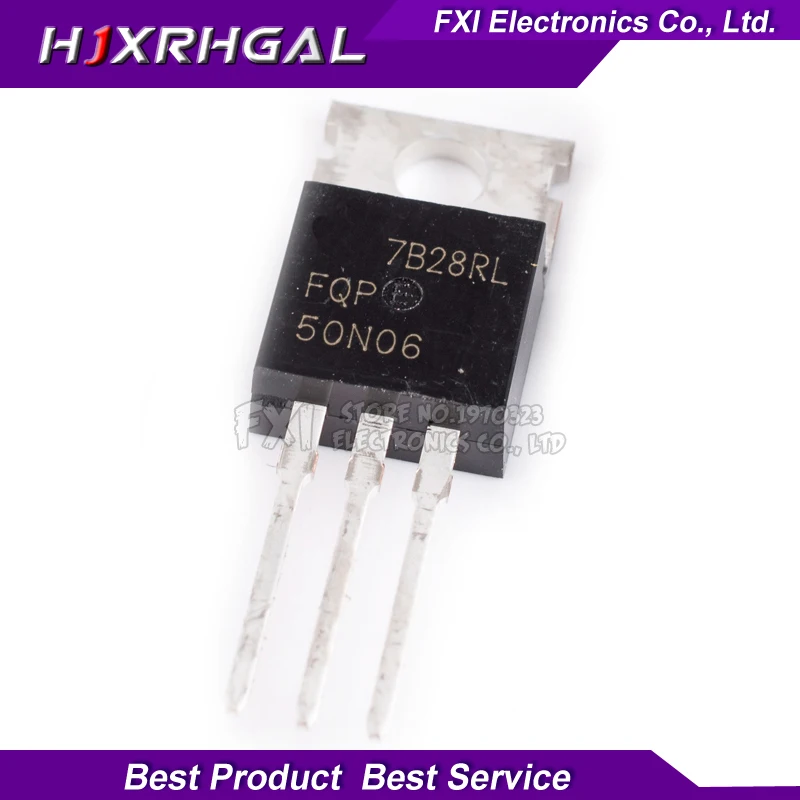 

10pcs/lot FQP50N06 RFP50N06 TO-220 MOS 60V 50A TO-220 original authentic