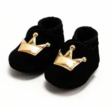 New Animal Dos Desenhos Animados Sapatos de Bebê Coroa da princesa estrela Genuínos Mocassins De Couro Do Bebê Primeiros Walker Bebe sapatos recém-nascidos