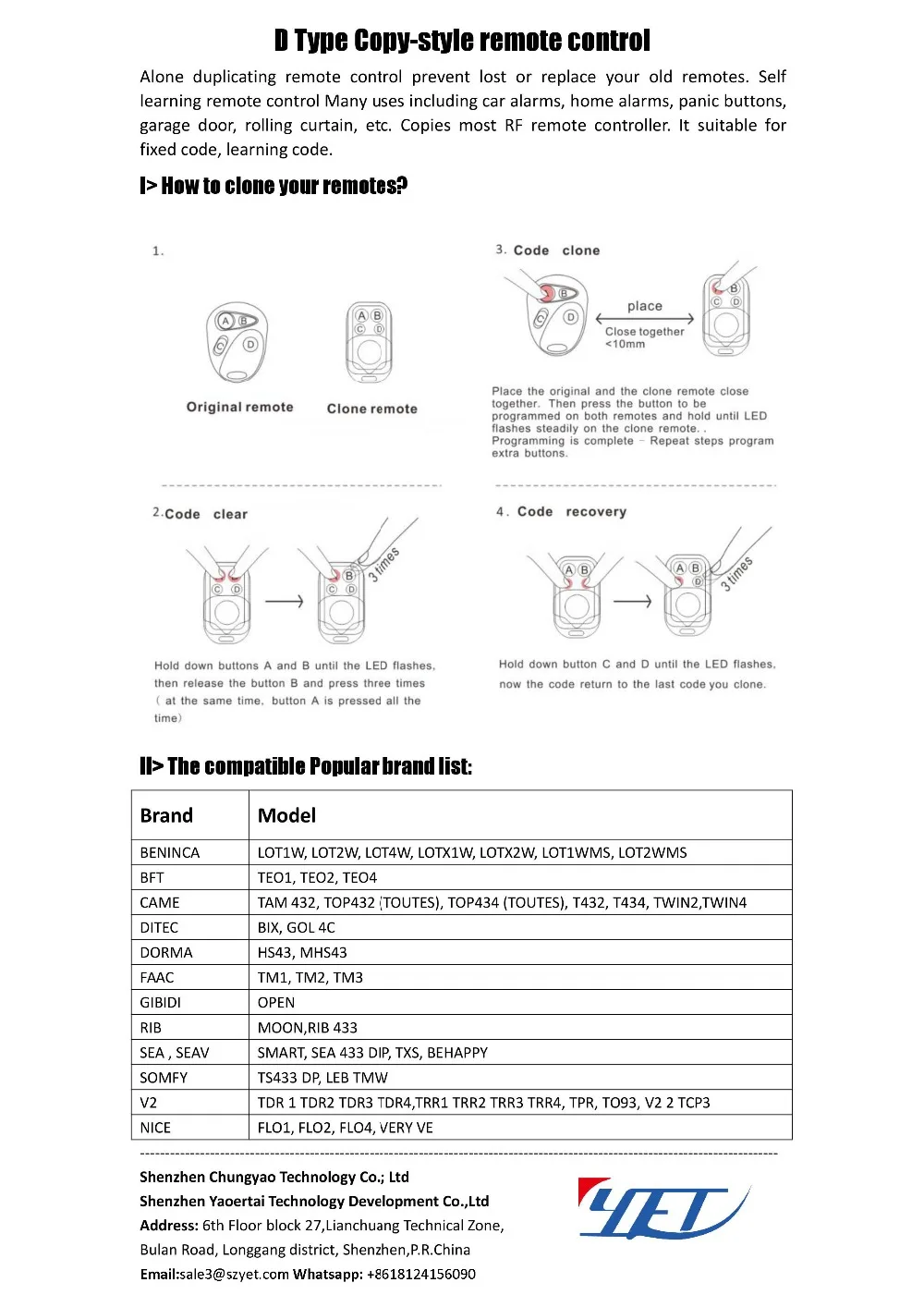 user manual