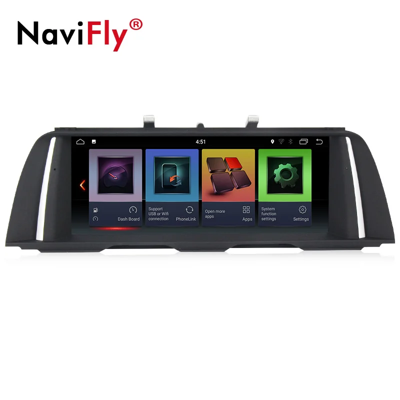 Perfect IPS Screen 4GB+32GB Android 9 car gps multimedia player for BMW 5 Series F10/F11/520 (2011-2016) Original CIC or NBT system 2