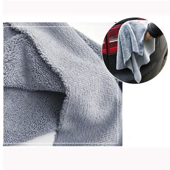 

Grey Towel Super Absorbent Car Detailing Ultra Soft Edgeless New Useful