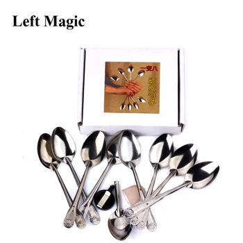 

1 Set Playful Spoon Magic Tricks One To Eight Spoon Magic Props Variable Spoon For Fun Close Up Stage Magic Professional G8011