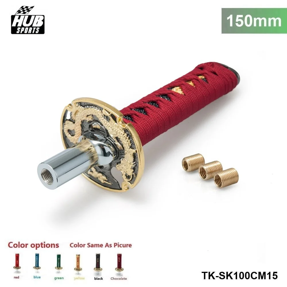 

Jdm Katana Samurai Sword Shift Knob Shifter 150mm W/ Adapters Fits Most Cars For Toyota camry 07 08 09 HU-SK100CM15