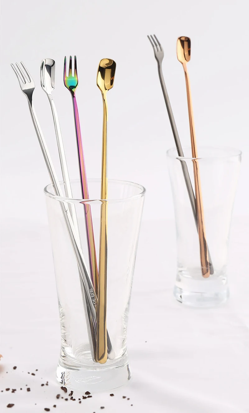 Long Handle Coffee Dessert Cocktail Stirring Scoops 9