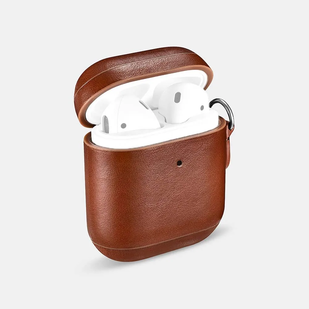 Для Apple Airpods 2 Чехол топ из натуральной кожи чехол для Airpods винтажный кожаный дизайн защитные наушники аксессуары чехол