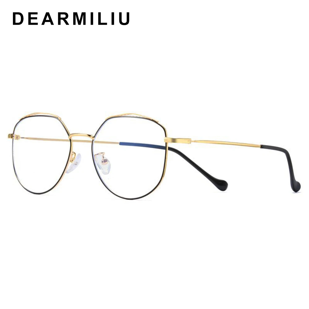 DEARMILIU оправа из розового золота анти синий свет блокирующие очки led компьютер чтения радиационно-стойкие очки игровые очки