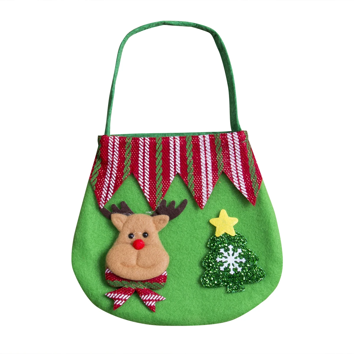Санта Клаус Рождественский подарок сумка веселые рождественские сумки для конфет Рождественский Декор - Цвет: B4
