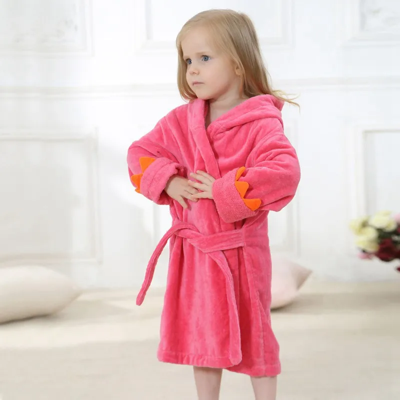 COOTELILI Boys Girls Animal Ears Bathrobe Hooded Bath Robes Towel Infant Baby Long Sleeve Hoodies Belt Bathing Robes Sleepwear (11)