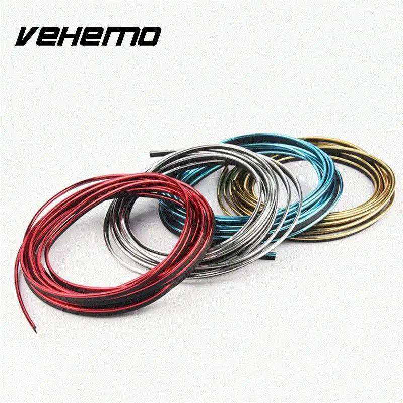 VEHEMO 5 Meter Car Side Rein Side Interior Parts moulding decoration strip PVC decorative tape dash panel trim strip strickers VEHEMO 5 Meter Car Side Rein Side Interior Parts moulding decoration strip PVC decorative tape dash panel trim strip strickers