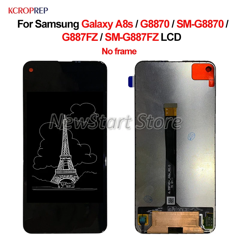 

For Samsung Galaxy A8s G8870 G887FZ LCD Display Touch Screen Digitize Assembly 6.4" For Samsung A8s SM-G8870 SM-G887FZ lcd