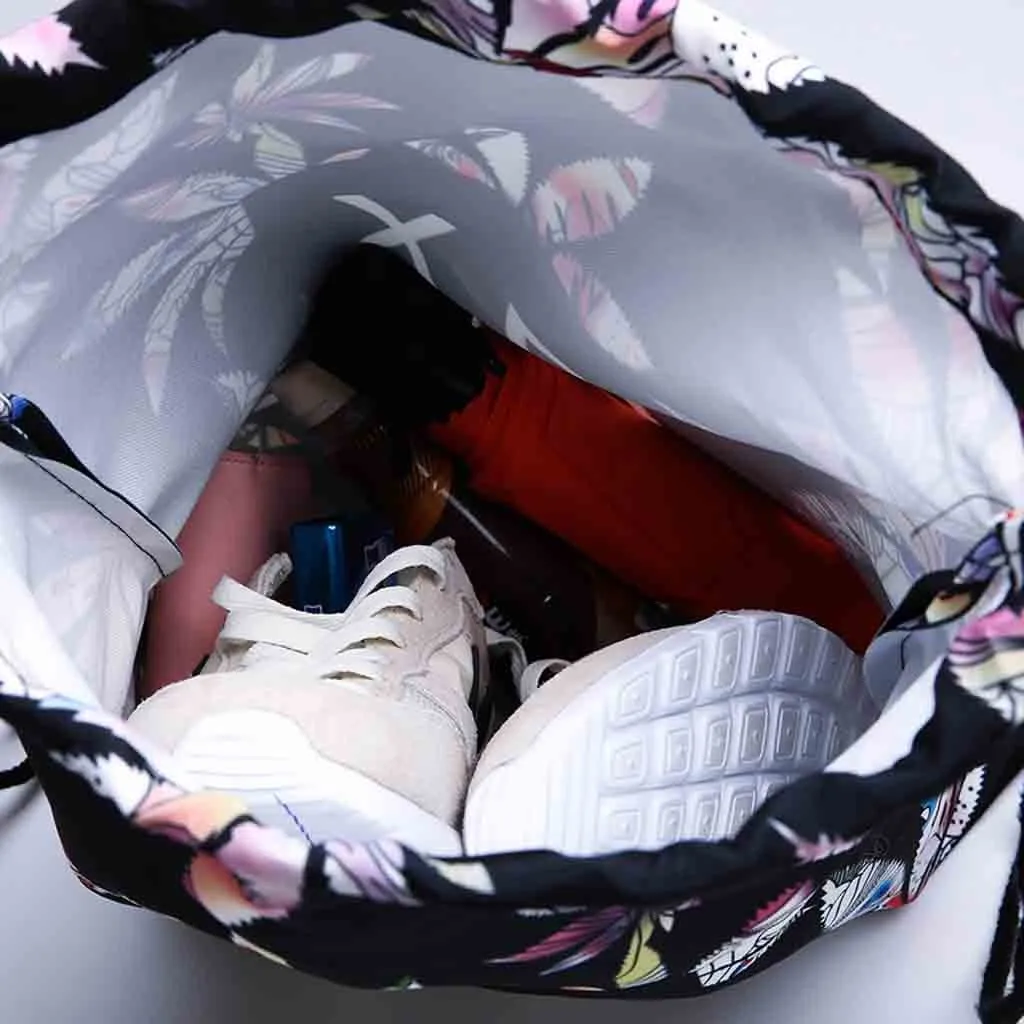 2019 Newest Fashion Fitness Shoulder Bag Unisex Sports Bag Digital Printed Bouquet Pocket Beach Bag Leather Shoulder Bag #