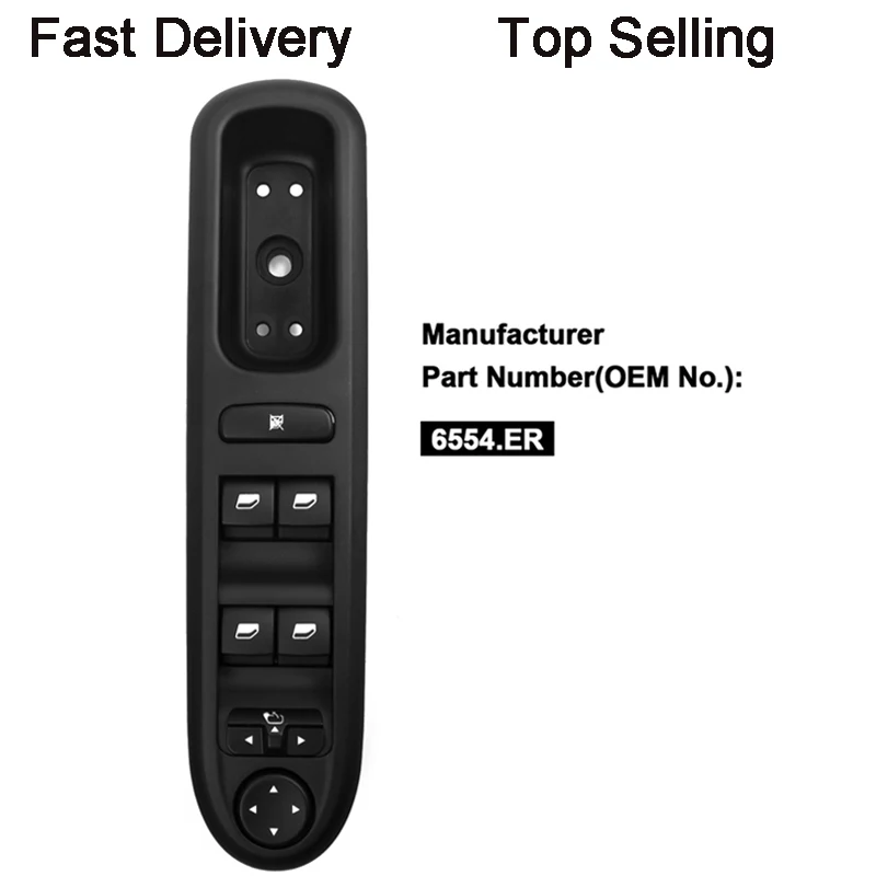 

YAOPEI BRAND NEW OE 6554.ER 96468704XT ELECTRIC MASTER POWER DOOR WINDOW SWITCH FOR PEUGEOT 407