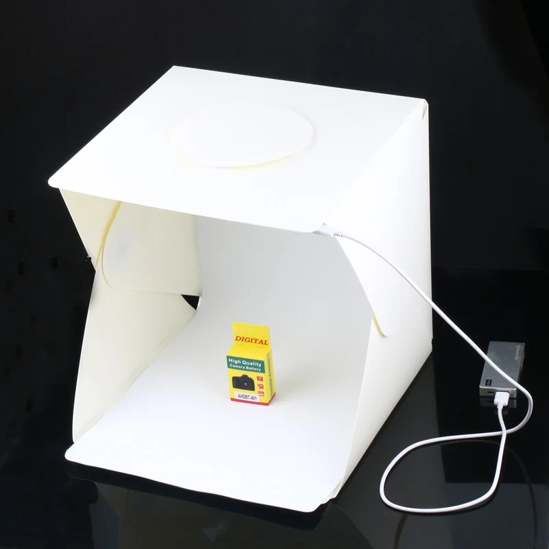 Adjustable Brightness 30cm Portable Mini Photo Studio Box Photography