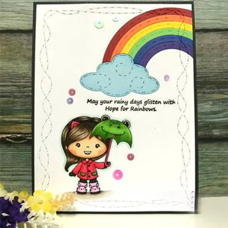 

GJCrafts Girls Dies Scrapbooking Clear Stamp and Die Sets Metal Craft Dies Cut for Card Making Die Cutting New 2019