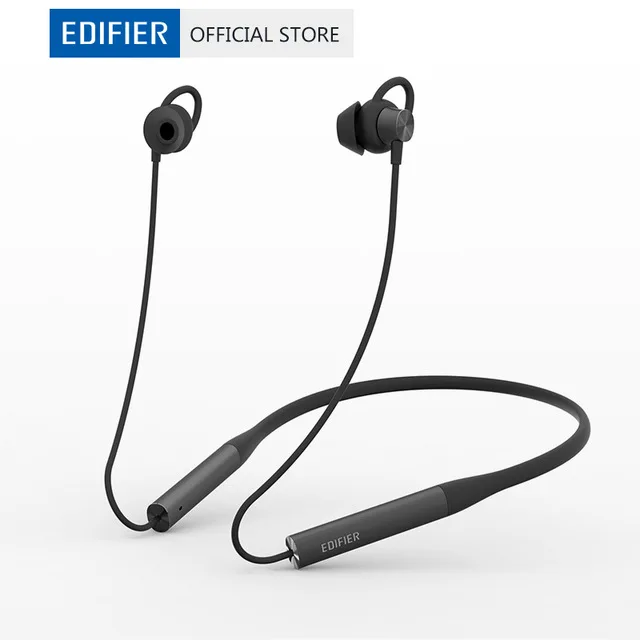 EDIFIER W310BT Bluetooth наушники беспроводные Bluetooth 4,2 стерео наушники-вкладыши мягкий материал дизайн IPX5 с микрофоном для спорта - Цвет: Black