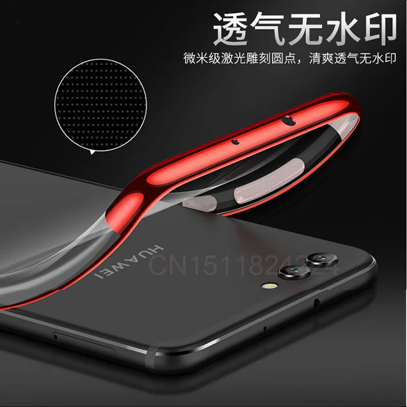 Soft Silicone For huawei p smart Case Slim plating transparent Protective Back cases For Huawei (8)
