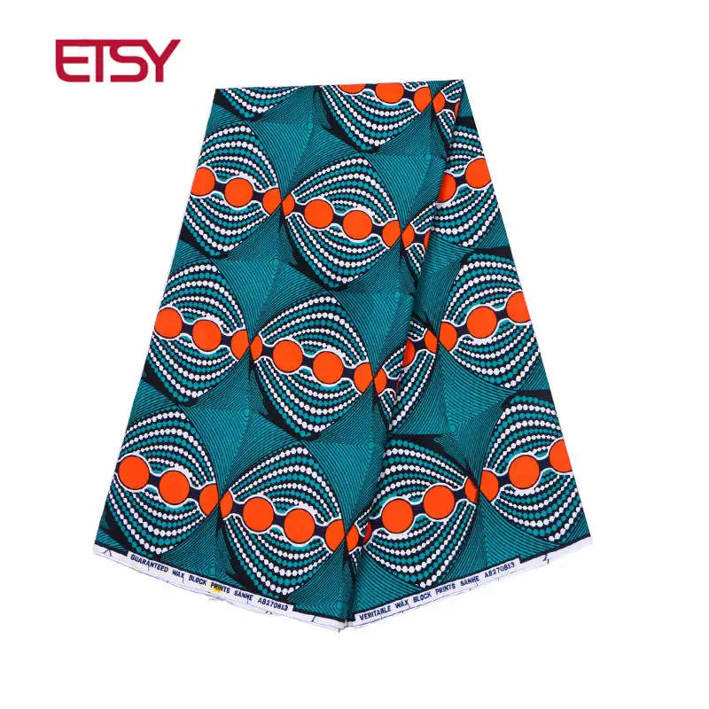 

2019 African Fabric Batik Fabrics for Africa Clothing Fashion High Quality 100% Cotton new Fabric binta 24FS1180