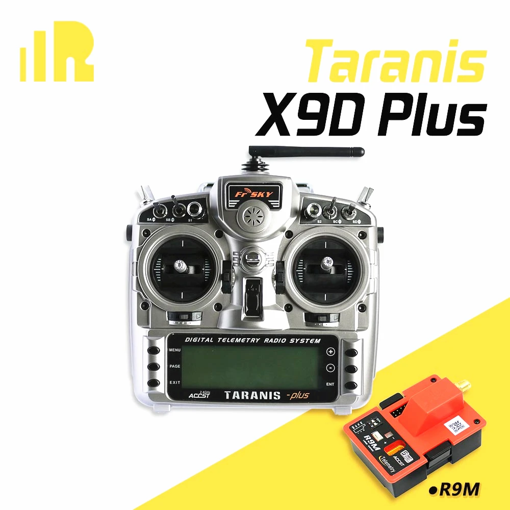 

FrSky X9D Plus Transmitter 2.4G 16CH ACCST Taranis with X8R/ R9M battery Carton Package For RC Model