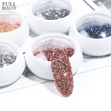 1 коробка, Кристальные мини-циркониевые украшения для ногтей, розовое золото, пламя шампанского, 3D Алмазные стразы, стеклянные аксессуары для ногтей, инструмент LE757