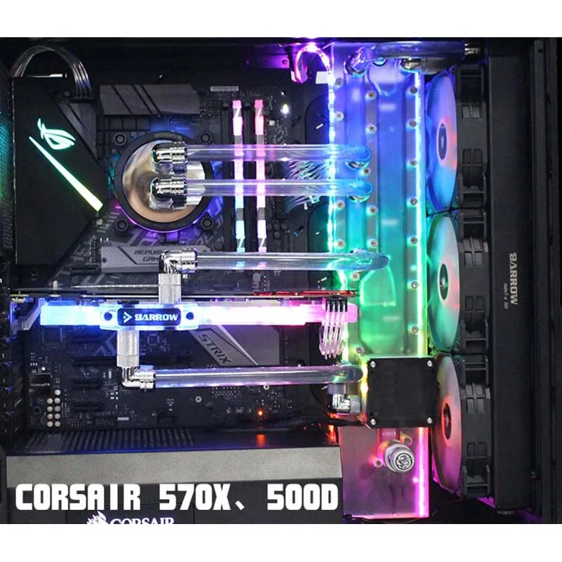 Барроу водные пути пластина для CORSAIR 570X/500D чехол LRC2.0 охладитель воды строительный канал интегрированная плата