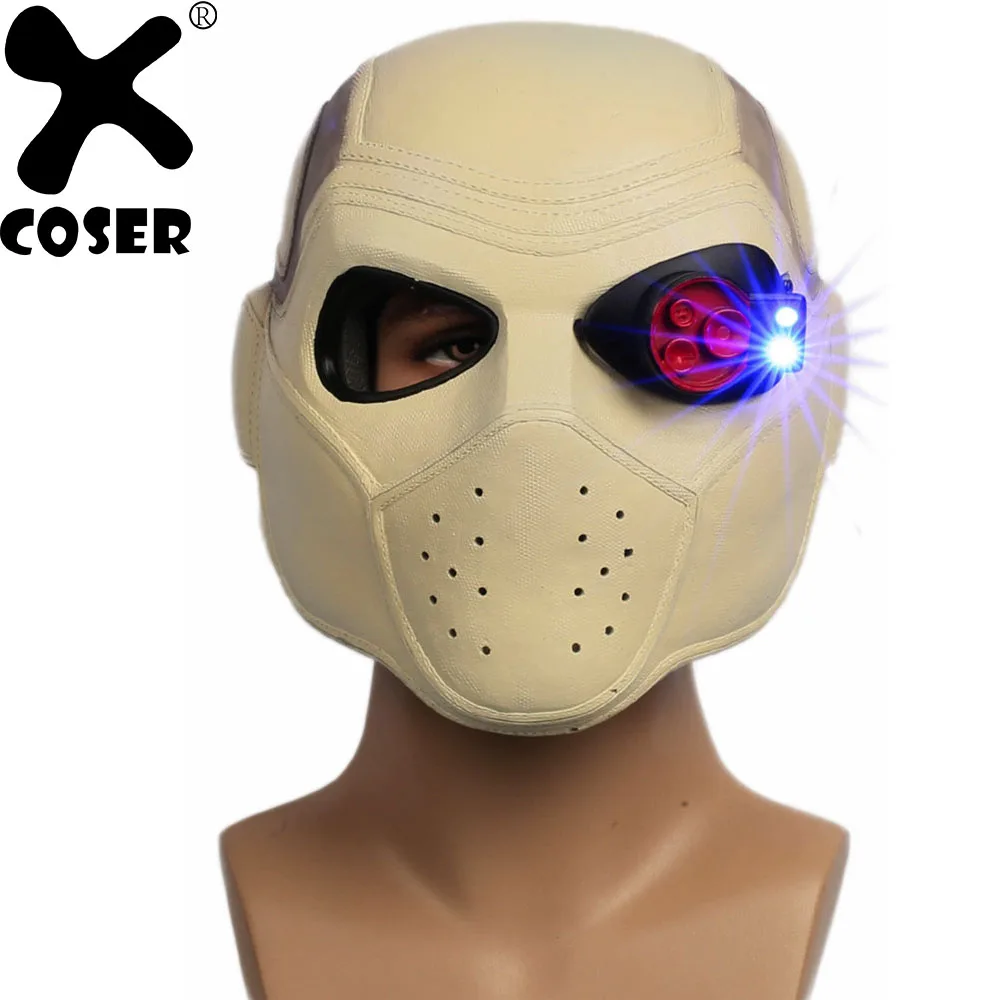 XCOSER отряд самоубийц Дэдшот Косплей Шлем маска косплей из фильмов аксессуары для
