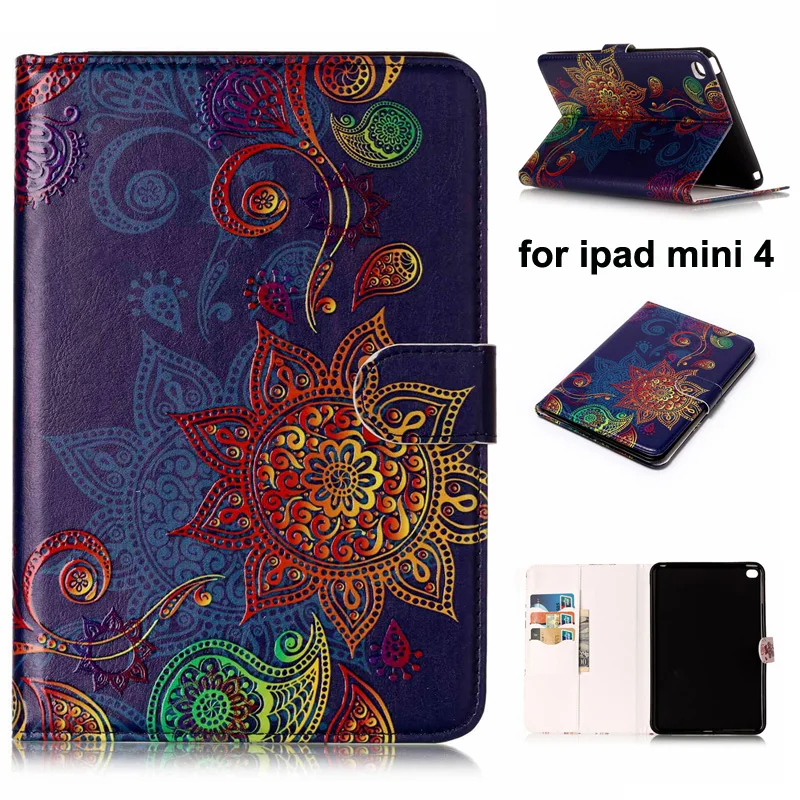 Чехол подставка для ipad mini 4 Mini4 iPadmini4 чехол с отделением карт карманом денег