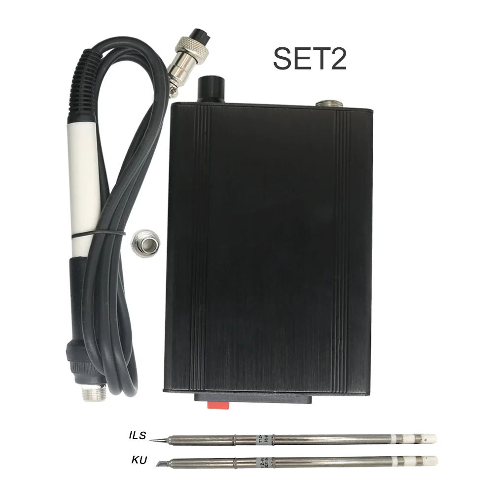 electronics soldering kit STC T12 952 Soldering StationOLED Digital Electronic Soldering iron and 907 plastic handle welding iron tip without power cable rework station Welding Equipment