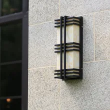 Античный Европейский настенный светильник светодиодный наружный настенный светильник освещение водонепроницаемые фонари на садовую ограду светильники винтажные светильники